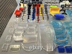 5lb LEGO Transportation Lot Rubber Tires Glass Wheels Space Printed Bricks Figs