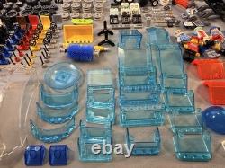 5lb LEGO Transportation Lot Rubber Tires Glass Wheels Space Printed Bricks Figs