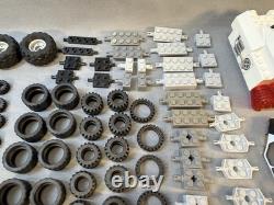 5lb LEGO Transportation Lot Rubber Tires Glass Wheels Space Printed Bricks Figs