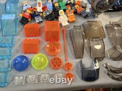 5lb LEGO Transportation Lot Rubber Tires Glass Wheels Space Printed Bricks Figs