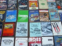 60+ LOT Vintage 1970s 1980s SPEED PARTS CATALOG Race Car Street Rod Dragster