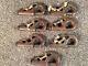7 Vintage Piston Bronze Snap Shackles All Very Good & Useable Boat Restoration