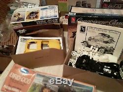 8 AS IS model car boat kits parts amt revell collection ford chevy vintage