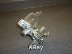 AC Fuel Pump Model E 3168 Glass Sediment Bowl Vintage Gray Marine Boat For Parts