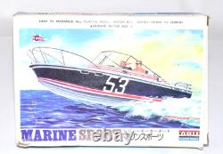 ARII Vintage Motor Boat Series Mini Leisure Rubber Powered Plastic Model Kit JPN