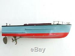 AS IS / For Parts Vintage ITO Japan 15 Wooden Electric inboard Model Boat