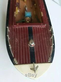 AS IS / For Parts Vintage ITO Japan 15 Wooden Electric inboard Model Boat
