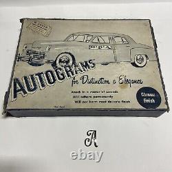 AUTOGRAMS Vintage Letter Kit Auto Parts Store Counter Display Accessories