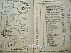 Antique 1930 Johnson Sea Horse 12 K-50 Outboard Boat Motors Repair Parts Catalog