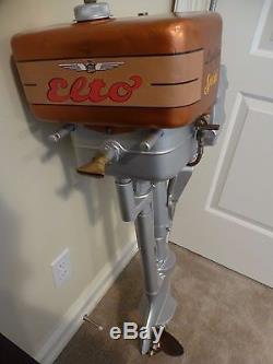 Antique 1938 Elto Outboard boat racing motor 9.2hpLightfour Special RESTORED