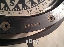 Antique 9 1/2 Kelvin White Boston Ships Compass EF249 WW2 Project