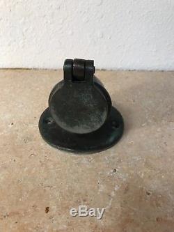 Antique Brass Boat Sailboat Hawse Pipe Cover Vintage Heavy Cheoy Lee
