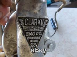 Antique Clarke Troller outboard boat motor, NEAT VINTAGE ENGINE