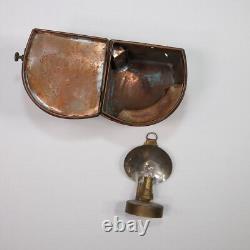 Antique Hop Lee Co Copper Starboard Ship Lantern Boat Light Maritime FOR PARTS