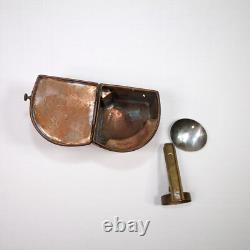 Antique Hop Lee Co Copper Starboard Ship Lantern Boat Light Maritime FOR PARTS