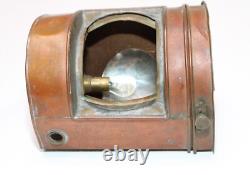 Antique Hop Lee Co Copper Starboard Ship Lantern Boat Light Maritime FOR PARTS