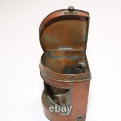Antique Hop Lee Co Copper Starboard Ship Lantern Boat Light Maritime FOR PARTS