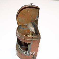 Antique Hop Lee Co Copper Starboard Ship Lantern Boat Light Maritime FOR PARTS