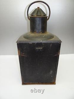 Antique Metal Large Nautical Maritime Boat Ships Lamp Lantern Body Cage Parts