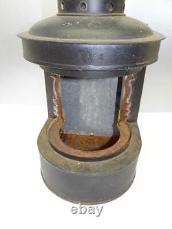Antique Metal Large Nautical Maritime Boat Ships Lamp Lantern Body Cage Parts