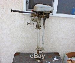 Antique Outboard Motor 1940 Water Witch By Sears Trolling Boat Vintage Prop