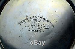 Antique Sterling SIlver National Outboard Championship Trophy 1937 Marine Boat