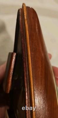 Antique Vintage 14 Wood Pond Boat Yacht Sailboat Original Metal Parts Or Repair