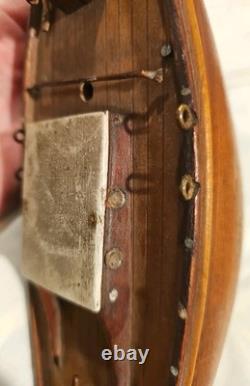 Antique Vintage 14 Wood Pond Boat Yacht Sailboat Original Metal Parts Or Repair