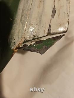 Antique Vintage 14 Wood Pond Boat Yacht Sailboat Original Metal Parts Or Repair