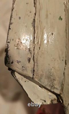 Antique Vintage 14 Wood Pond Boat Yacht Sailboat Original Metal Parts Or Repair