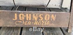 Antique Vintage Boat Johnson Sea Horse Outboard Motor Stand