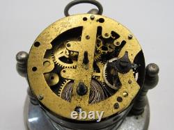 Antique Vintage Floating Small Desk Ship Boat Clock Parts Or Repair Germany -A8