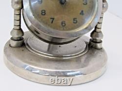 Antique Vintage Floating Small Desk Ship Boat Clock Parts Or Repair Germany -A8