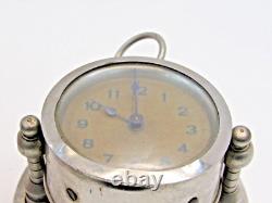 Antique Vintage Floating Small Desk Ship Boat Clock Parts Or Repair Germany -A8