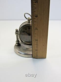 Antique Vintage Floating Small Desk Ship Boat Clock Parts Or Repair Germany -A8