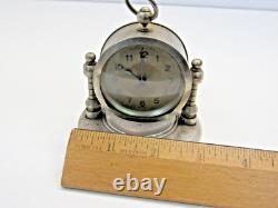 Antique Vintage Floating Small Desk Ship Boat Clock Parts Or Repair Germany -A8