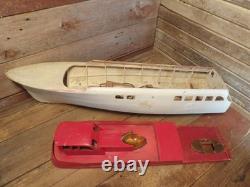 Antique Vintage Hand Made 38 Wood Model / Toy Wooden Boat Ship Parts
