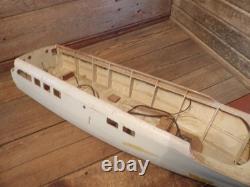 Antique Vintage Hand Made 38 Wood Model / Toy Wooden Boat Ship Parts