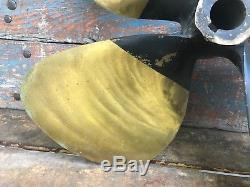 Antique Vtg 4 Blade Grand Rapids Brass Propeller 4LH26 22 Boat Ship Maritime