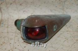 Antique boat pair Red and Green running light, Brass or Bronze