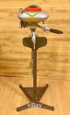 Antique outboard 1939 3.2hp Champion Outboard Motor Beautifully Restored S1F