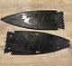 Arrow Glass Boat Name Plate Placard Emblem Pair Vintage Marine Parts