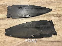 Arrow Glass boat name plate placard emblem pair Vintage marine parts