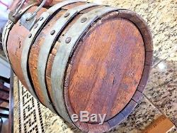 Authentic Ship's Rum Barrel. Add A Vintage, Nautical Look To Your Bar, Office