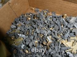 BIG Lot 5+ lbs Vintage Lead Model Ship Sm Parts Boats Cannons Wheels Trim More