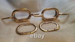 Big Boat Parts Trou Chocks Bronze With Horns Vintage Classic Yatch Parts