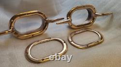 Big Boat Parts Trou Chocks Bronze With Horns Vintage Classic Yatch Parts
