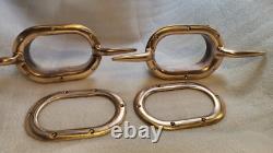 Big Boat Parts Trou Chocks Bronze With Horns Vintage Classic Yatch Parts