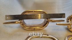 Big Boat Parts Trou Chocks Bronze With Horns Vintage Classic Yatch Parts