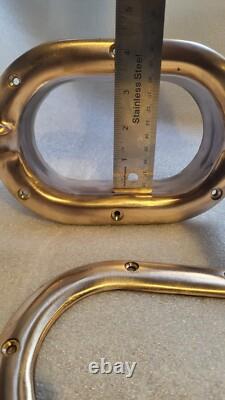 Big Boat Parts Trou Chocks Bronze With Horns Vintage Classic Yatch Parts